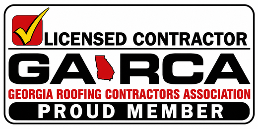 Georgia Roofing Contractors Association proud member and licensed contractor badge